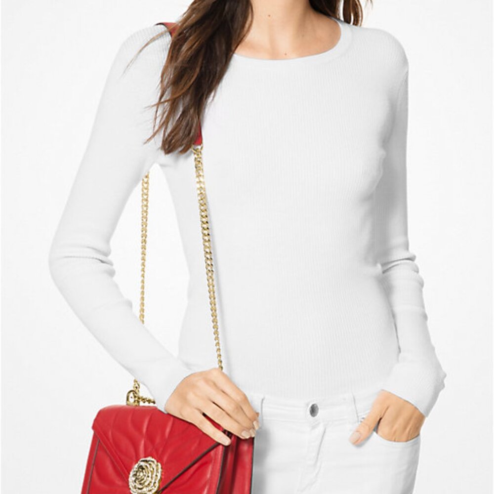 NWT MICHAEL MICHAEL KORS WHITNEY PETAL QUILTED HANDBAG - Picture 7 of 10